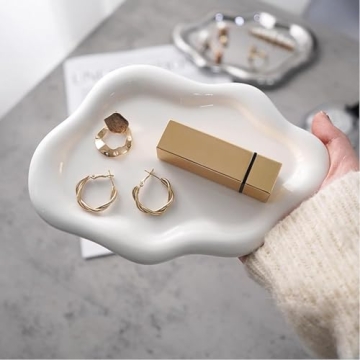 BESSKON Small Jewelry Dish Tray for Elegant Home Decor