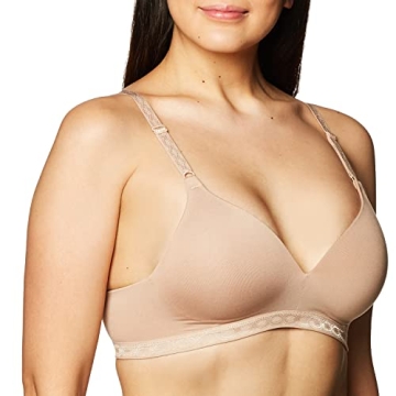 Warner's Women's Cloud 9 Super Soft Wireless Lightly Lined Comfort Bra 1269 - Toasted Almond, 34B