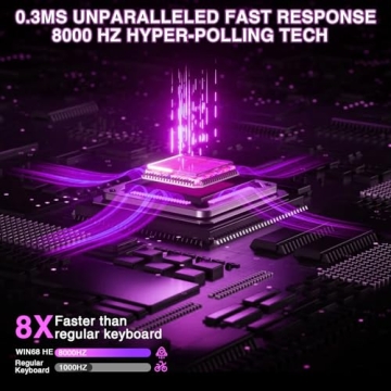 AULA WIN68 HE Gaming Keyboard - 8000Hz Response, Adjustable