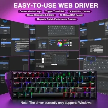 AULA WIN68 HE Gaming Keyboard - 8000Hz Response, Adjustable