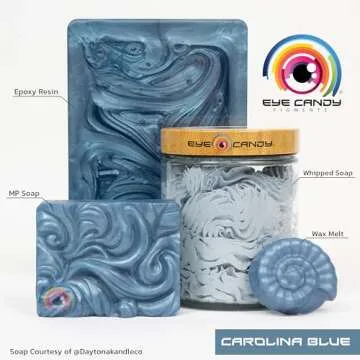 Premium Carolina Blue Mica Powder for Crafts and Art