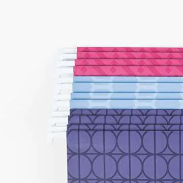 U Brands Hanging File Folders, Vintage Geo, 12 Count