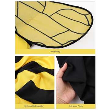 AOTHSO Women's Bumble Bee Costume Set with Accessories