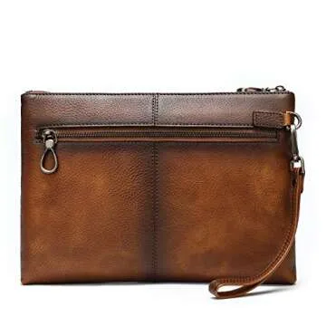 NIUCUNZH Leather Mens Clutch Bag | Stylish & Spacious