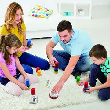 Vinciph Quick Cups Games for Kids Intellectual Flying Stack Cups,Stacking Cups Games Parent-Child Interactive Game with 24 Picture Cards, 30 Cups