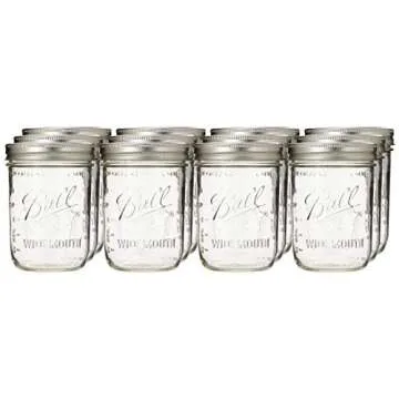 Ball Mason Pint Jars - 12pk Wide-Mouth Canning Solution