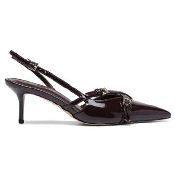 Riekhany Stylish Slingback Kitten Heels for Women Pumps
