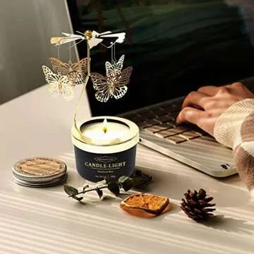 Kelly's Custom Candles Gifts for Women,Butterfly Candle Gift for Her,Valentines Day Candle Gift for Her,Birthday Gifts for Colleagues,Mom and Wife,Anniversary,Christmas and Thanksgiving.