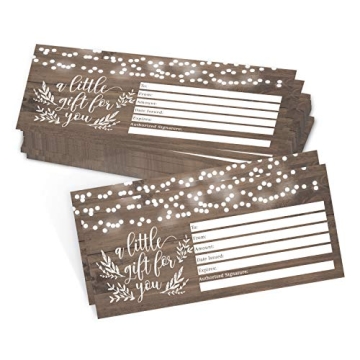25 Rustic Blank Gift Certificates for Client Gifts - Perfect for Small Businesses