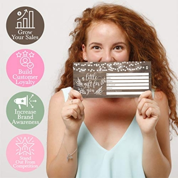 25 Rustic Blank Gift Certificates for Client Gifts