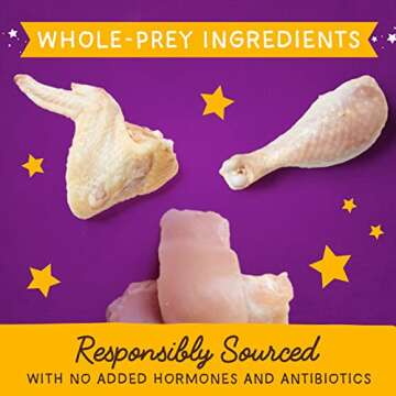 Stella & Chewy's Freeze-Dried Raw Marie’s Magical Dinner Dust – Grain Free, Protein Rich Cat & Kitten Food Topper – Cage-Free Chicken Recipe – 7 Oz Bag