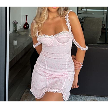 SOLILOQUY Women Fairy Mini Dress Y2K Vintage Aesthetic