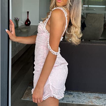 SOLILOQUY Women Fairy Mini Dress Y2K Vintage Aesthetic