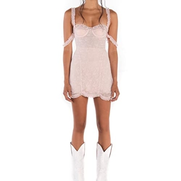 SOLILOQUY Women Fairy Mini Dress Y2K Vintage Aesthetic