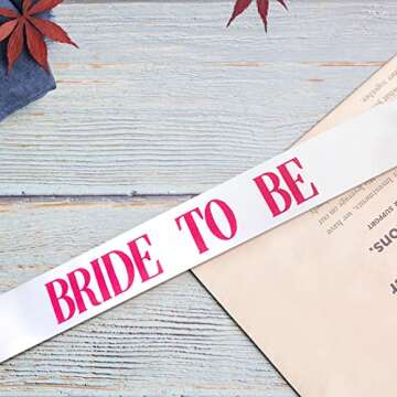 12 PCS Sashes for Bachelorette Bridal Party Decorations