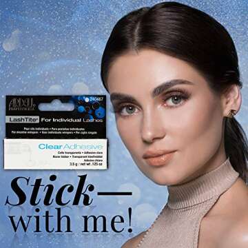 Ardell LashTite Lash Adhesive Clear for Individual Lashes, 0.125 oz