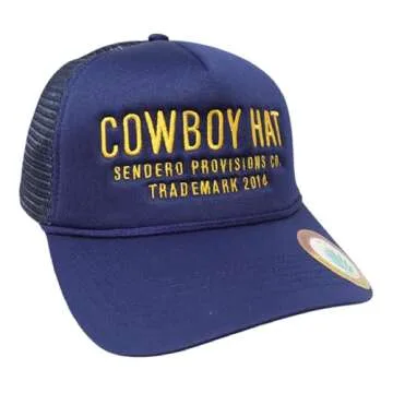 Sendero Cowboy Adjustable Snapback Hat for All Seasons