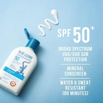 Blue Lizard Sensitive Sunscreen SPF 50+ - Fragrance Free, Reef Safe