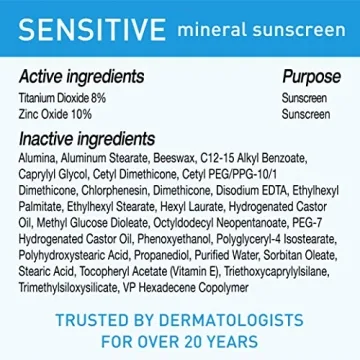 Blue Lizard Sensitive Sunscreen SPF 50+ - Fragrance Free, Reef Safe