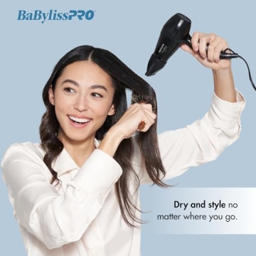 BaBylissPRO Nano Titanium Bambino Compact Dryer, 1 Count (Pack of 1)