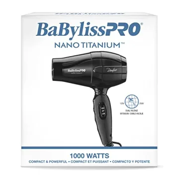 BaBylissPRO Nano Titanium Bambino Compact Dryer, 1 Count (Pack of 1)