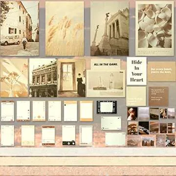 114 Pieces Scrapbooking Materials Scrapbook Supplies Pack for Art Journaling Bullet Junk Journal Planners Art DIY Paper Stickers Washi Tape Craft Kits Notebook Collage Album Aesthetic (Vintage Style)