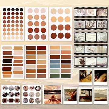 114 Pieces Scrapbooking Materials Scrapbook Supplies Pack for Art Journaling Bullet Junk Journal Planners Art DIY Paper Stickers Washi Tape Craft Kits Notebook Collage Album Aesthetic (Vintage Style)