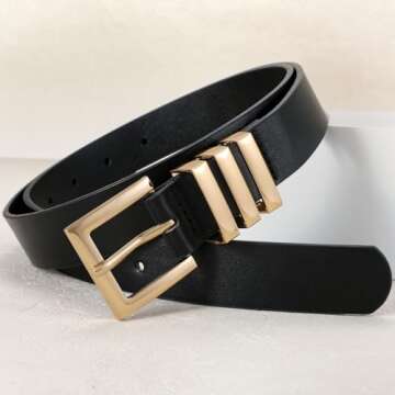 Stylish XZQTIVE Plus Size Women's Leather Belts for Fashion