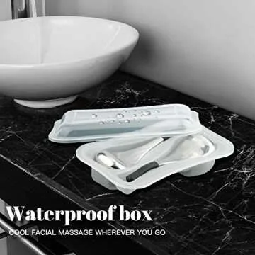 VXDAS Cryo Sticks, Stainless Steel Facial Massage,Ice Globes Cooling Roller Tool Cold for Neck Eyes Anti Puff Anti Aging Treatment Wands