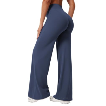 YEOREO Workout Leggings Womens No Front Seam Straight Leggings 31.5" High Waist Buttery Soft Gym Yog...