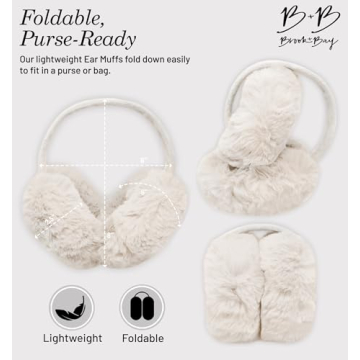 Brook + Bay Foldable Furry Ear Muffs for Winter Styles