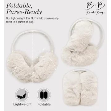 Brook + Bay Foldable Furry Ear Muffs for Winter Styles