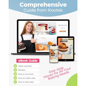 Kootek 32-Piece Piping Bags and Tips Set for Easy Baking