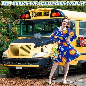 Ramede Women's Vintage Teacher Costume Set for Halloween