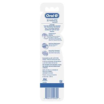 Oral-B Radiant Whitening Toothbrush - Soft Gum Care