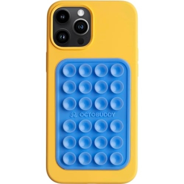 OCTOBUDDY Silicone Suction Phone Case Adhesive Mount - Hands-Free, Strong Grip Holder for Selfies & ...