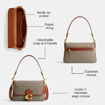Elegant COACH Mini Signature Jacquard Soft Tabby Bag
