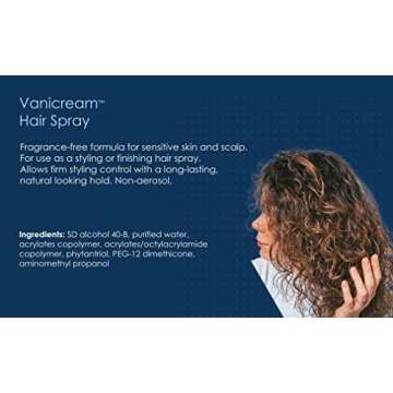 Vanicream Firm Hold Hairspray for Sensitive Skin, 8 Ounce