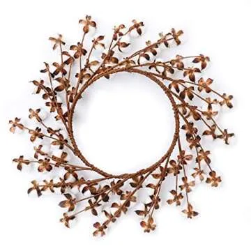 Real Cotton Wreath - 18"- 23" Adjustable Stems for Front Door Festival Hanging Decorations Welcome Decor Made from Natural White Cotton Flowers Bolls