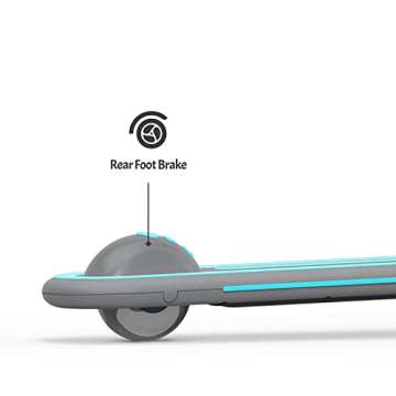 Jetson 3-Wheel Scooters - Gleam Kids Kick Scooter (Blue) - Three Wheel Push Scooter with Adjustable Height Handlebars - Ultra-Lightweight Design with High Visibility Wheels with Light Up LEDs