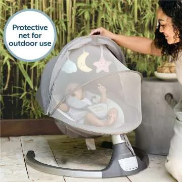 Infant Motorized Baby Swing with Bluetooth & Lullabies