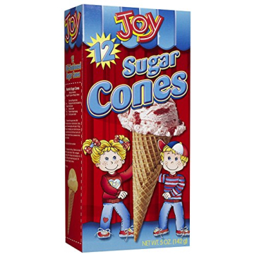Joy Sugar Cone 12 ct for Summer Ice Cream Fun