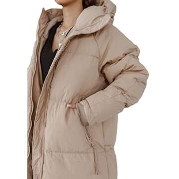 Shanfetl Women Long Quilted Coat – Stylish Maxi Length Outerwear