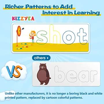 Learning Educational Toys for 2 3 4 5 6 Years Old Boys Girls, See & Spell Matching Letter Game with ...