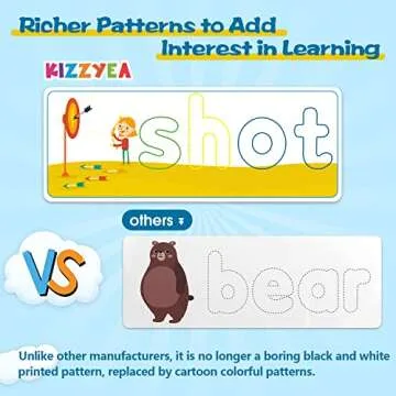 Learning Educational Toys for 2 3 4 5 6 Years Old Boys Girls, See & Spell Matching Letter Game with ...