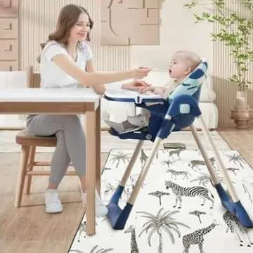 Insular Baby Splat Mat for High Chair, Arts & Crafts - Waterproof and Portable 51 Inch