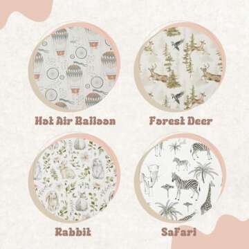 Insular Baby Splat Mat - Waterproof & Non-slip 51x51 Inch