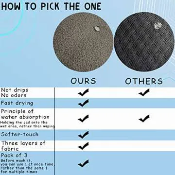 ULLIKI Pee Cloth for Women Hiking, Washable Reusable Camping Toilet Paper, Pee Rag After Using Outdoor Female Urination Device, Hygienic Female Urinal Solution for Women Travel