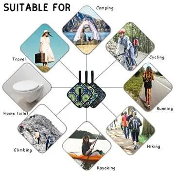 ULLIKI Pee Cloth for Women Hiking, Washable Reusable Camping Toilet Paper, Pee Rag After Using Outdoor Female Urination Device, Hygienic Female Urinal Solution for Women Travel