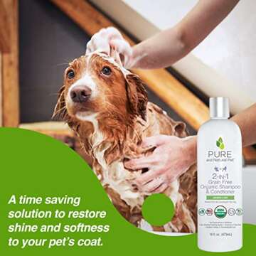 Organic 2-in-1 Dog Shampoo & Conditioner Lavender Mint